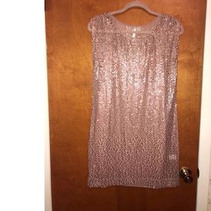 SOLD Midnight Dusty Rose Sequins Dress Size 2